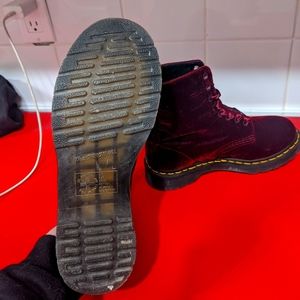 Dr Martens red velvet 4 UK / 6US /37 EU